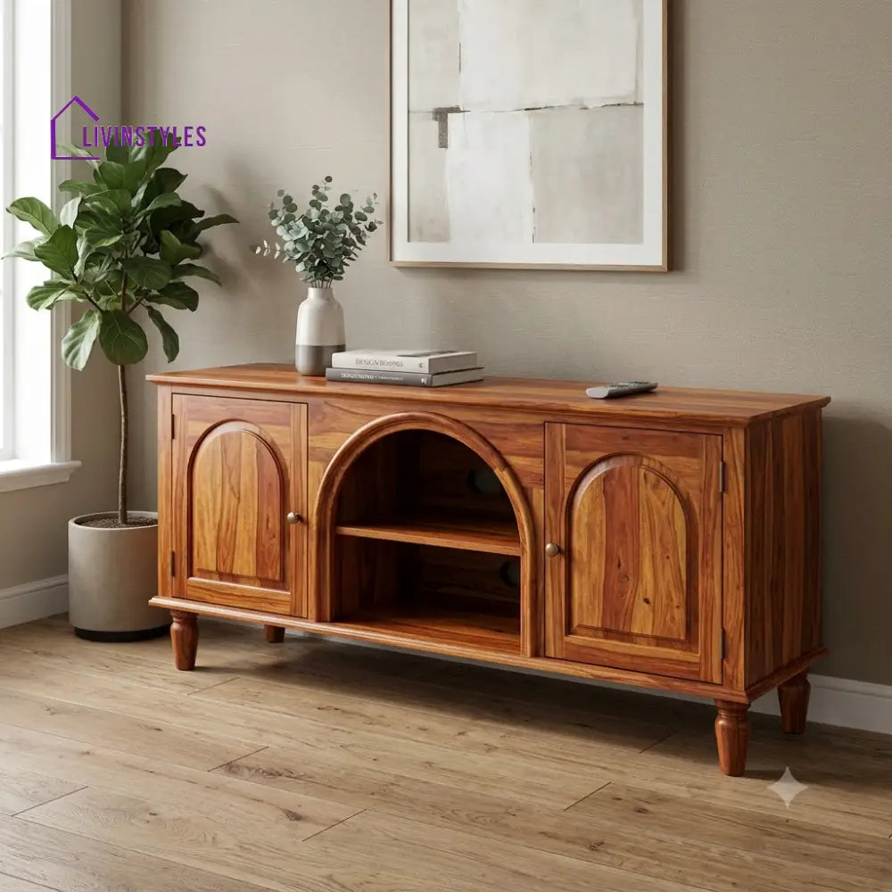 Akhil Solid Sheesham Wood Tv Unit for Living Room | Tv Cabinet | Tv Console