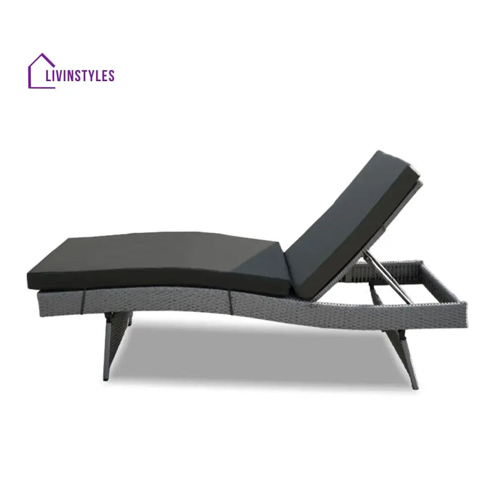 Akira All-Weather HDPE Wicker Outdoor Chaise Lounge Chair Set of 2 - Lounger Set