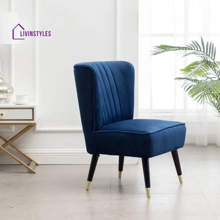 Akruti Solid Wood and Fabric Arm Chair | Living Room Chair | Lounge Chair