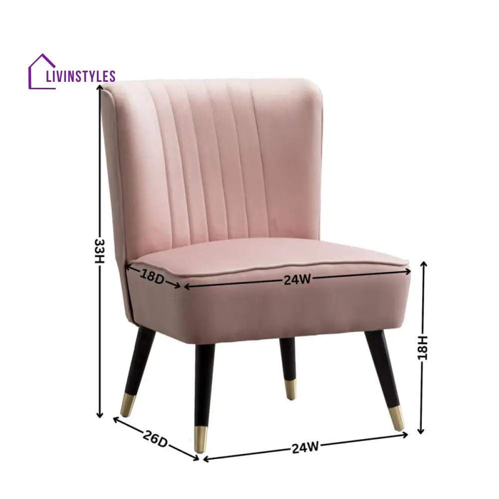 Akruti Solid Wood and Fabric Arm Chair | Living Room Chair | Lounge Chair