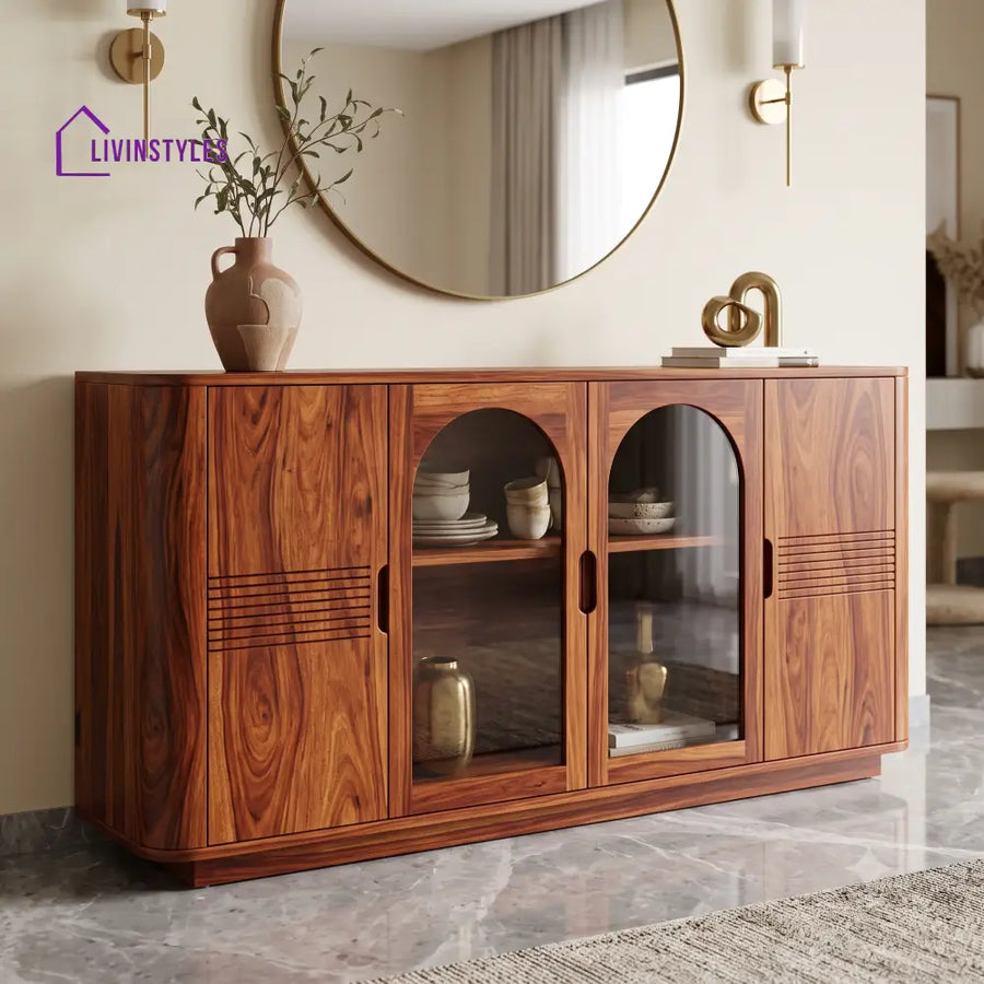 Akshara Premium Sheesham Wood Sideboard and Cabinet for Living Room