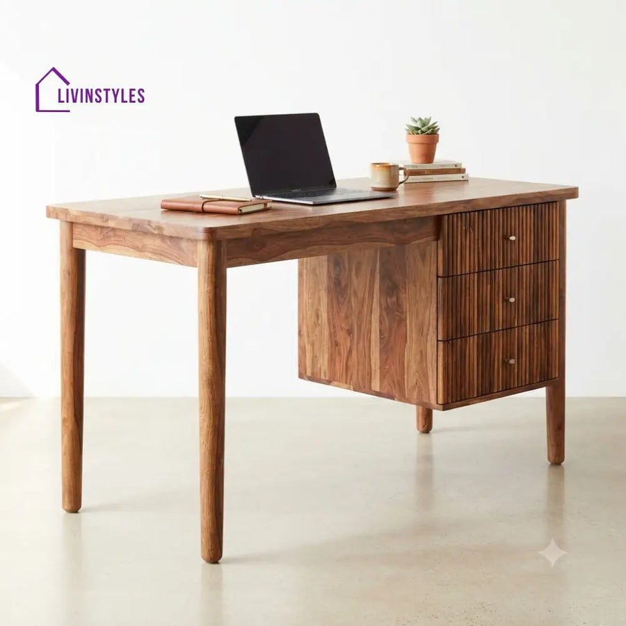 Akshara Sheesham Wood Study Table for Home | Wooden Study Table