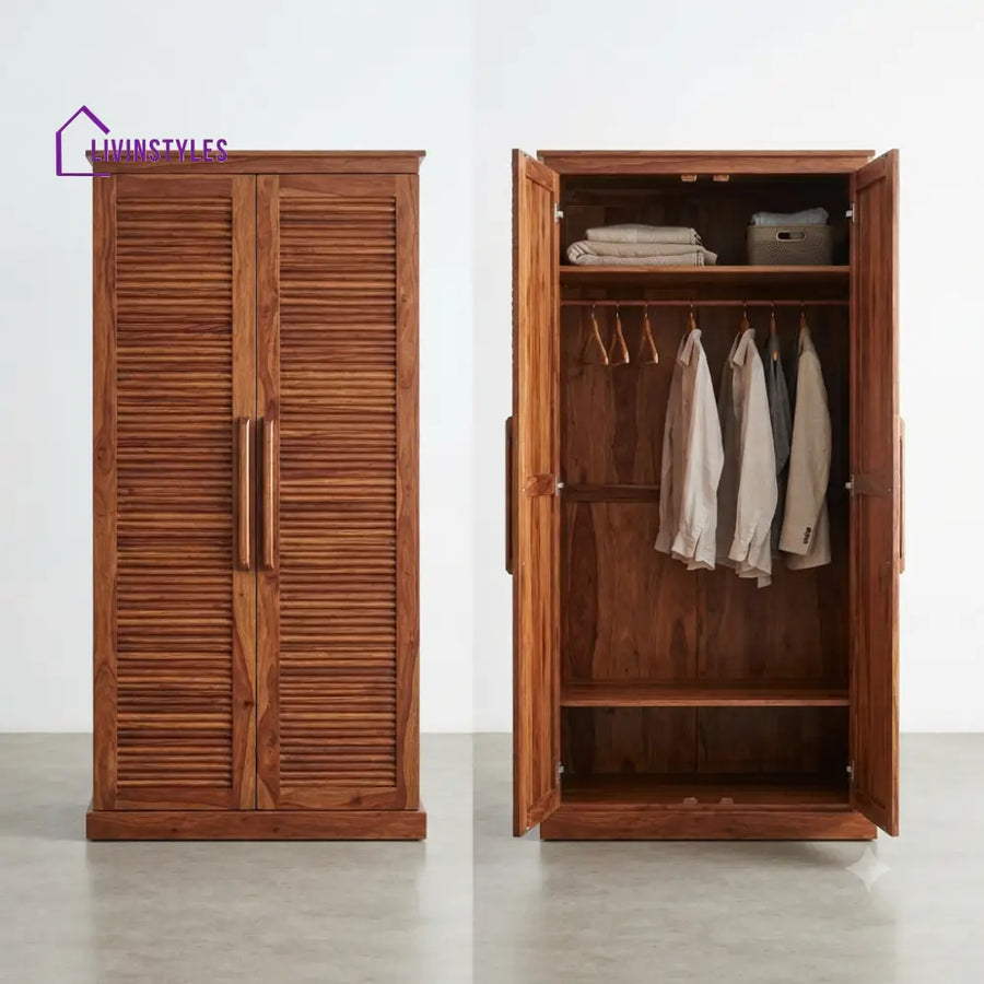 Akshara Wooden Wardrobe for Clothes | Cupboard for Clothes