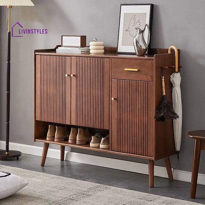 Akshay Solid Wood Shoe Rack for Hallway | Living Room