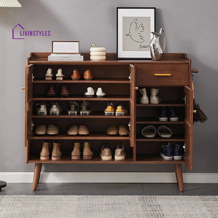Akshay Solid Wood Shoe Rack for Hallway | Living Room
