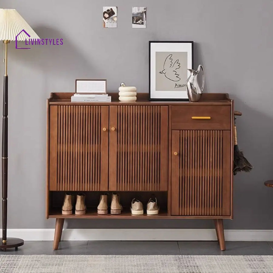 Akshay Solid Wood Shoe Rack for Hallway | Living Room
