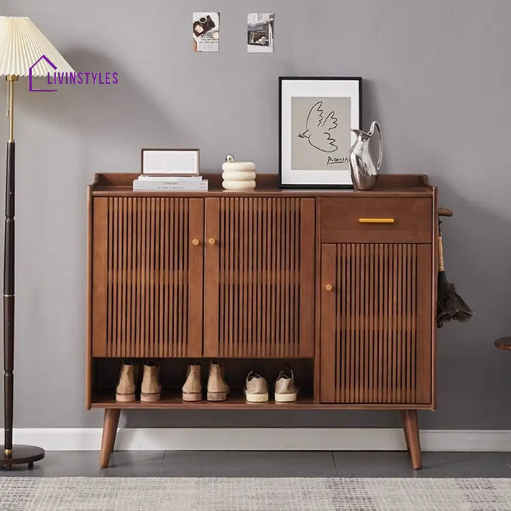 Akshay Solid Wood Shoe Rack for Hallway | Living Room
