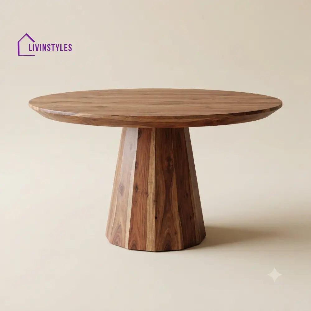 Akshiti Wooden Round Dining Table