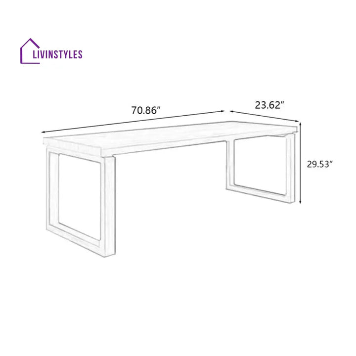 Aksinya Solid Wood Study Table for Students