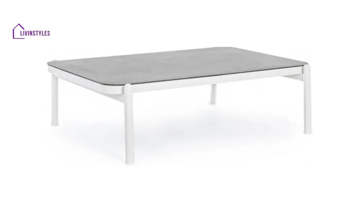 Aksu Outdoor Garden Balcony Sofa Set 3 Seater 2 Single Seater and 1 Center Table Set Braid & Rope (White + Grey) - Sofa