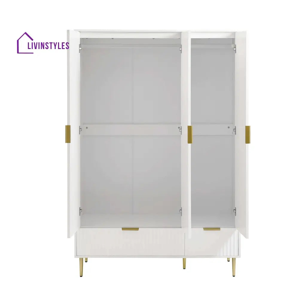 Alan 3 Door Wardrobe with Drawers Wardrobe