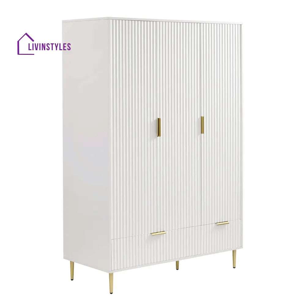 Alan 3 Door Wardrobe with Drawers Wardrobe