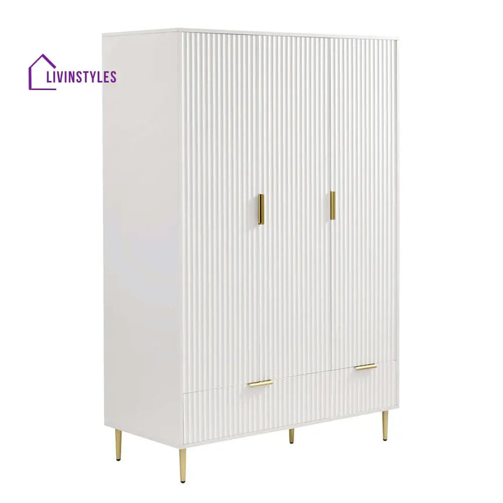 Alan 3 Door Wardrobe with Drawers Wardrobe