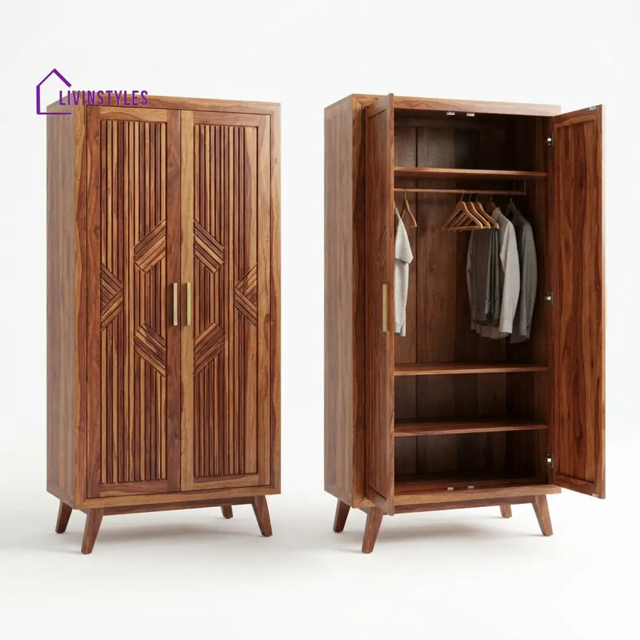 Alankrita Wooden Wardrobe for Clothes | Cupboard for Clothes