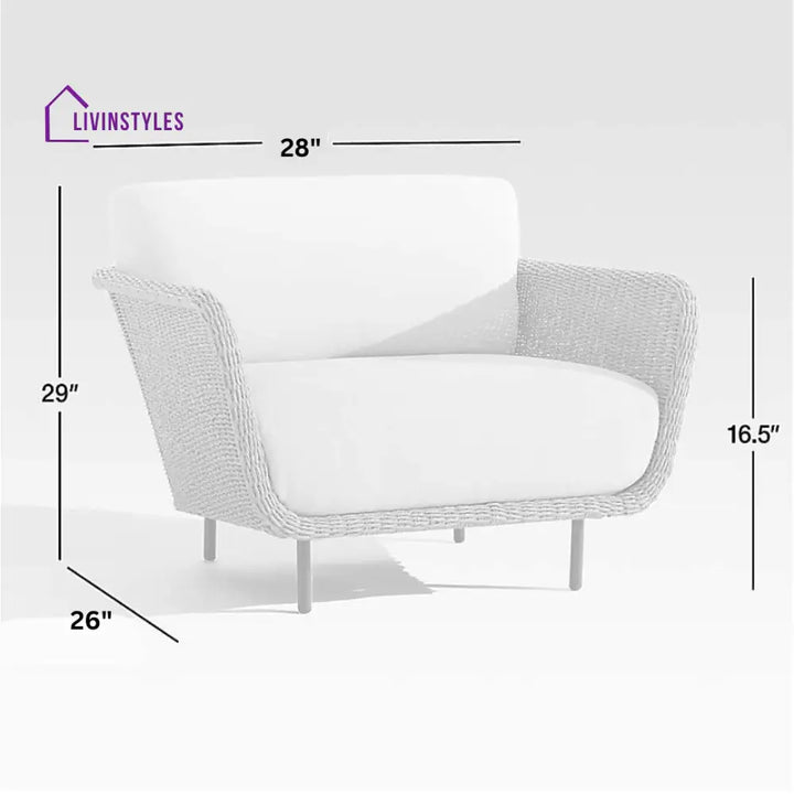 Alanna Outdoor Sofa Set 2 Seater 1 Single seater and 1 Center Table (Light Brown) - Sofa Sets