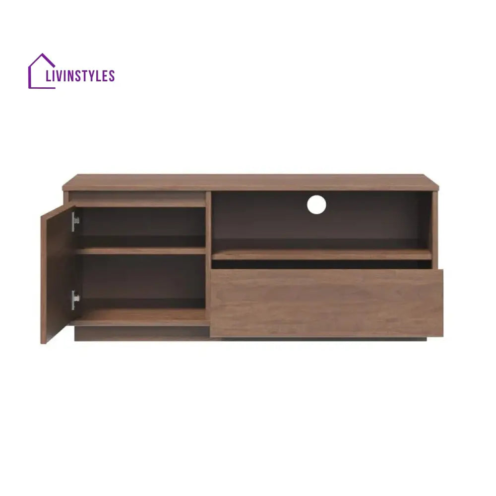 Alara Wooden Finish Tv Unit Stand for Living Room