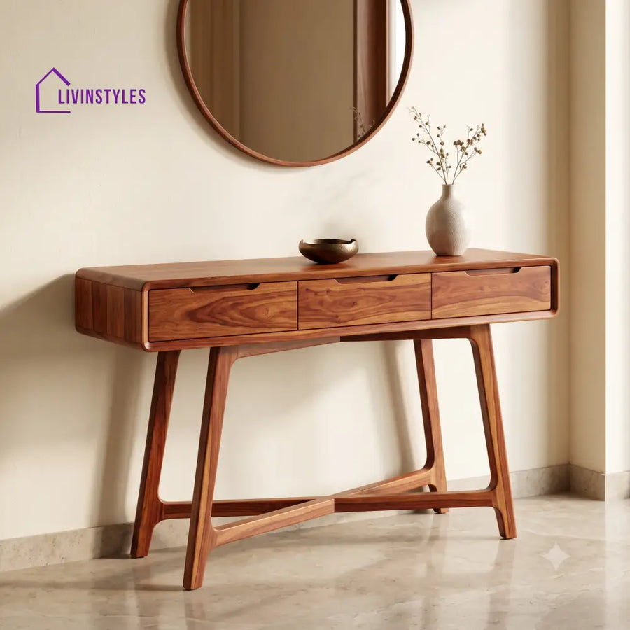 Alaric Premium Wooden Console Table for Living Room | Entryway Table
