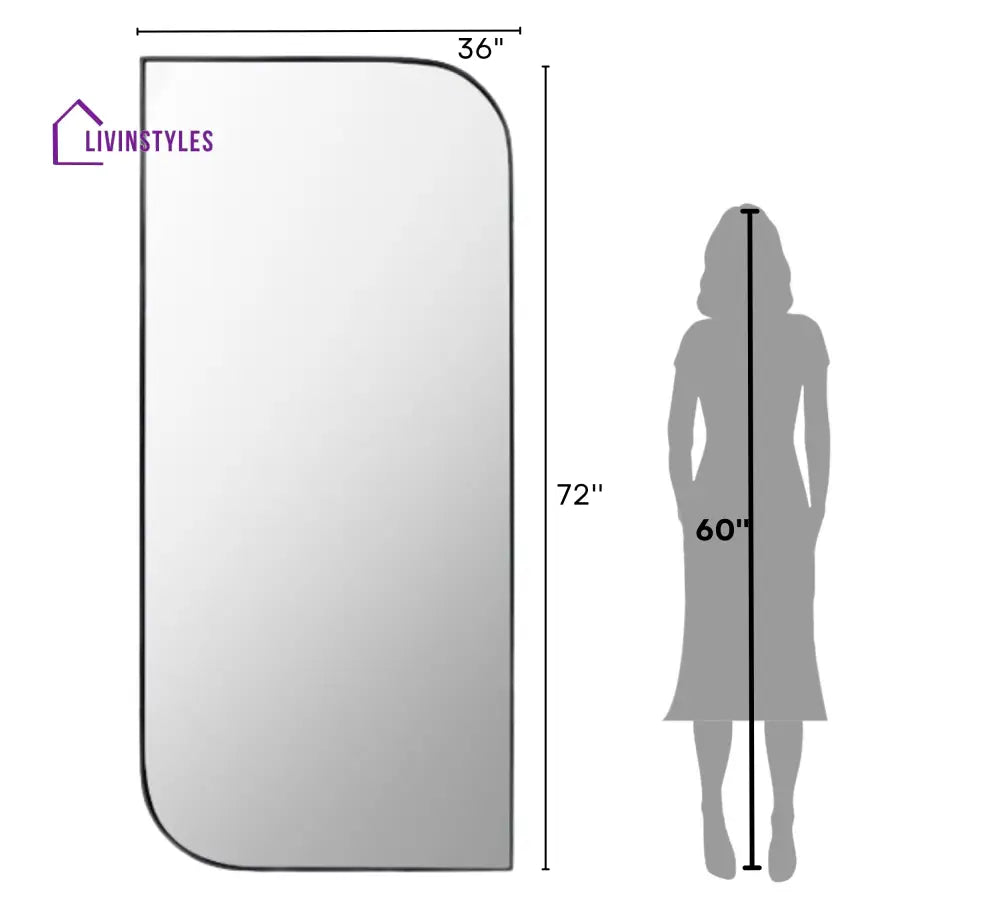 Alba Metal 6FT Floor Mirror Mirrors