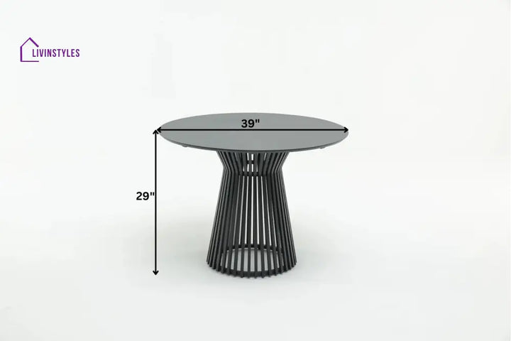 Alba Outdoor Patio Dining Set 4 Chairs and 1 Table (Grey) - Dining sets