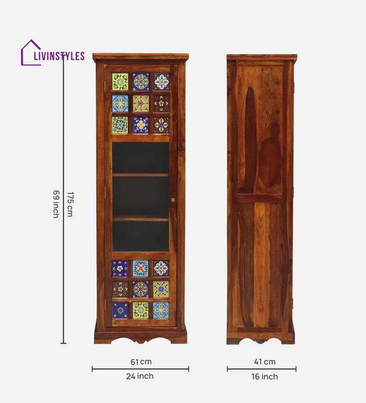 Alba Sheesham Solid Wood Bookcase Study Table