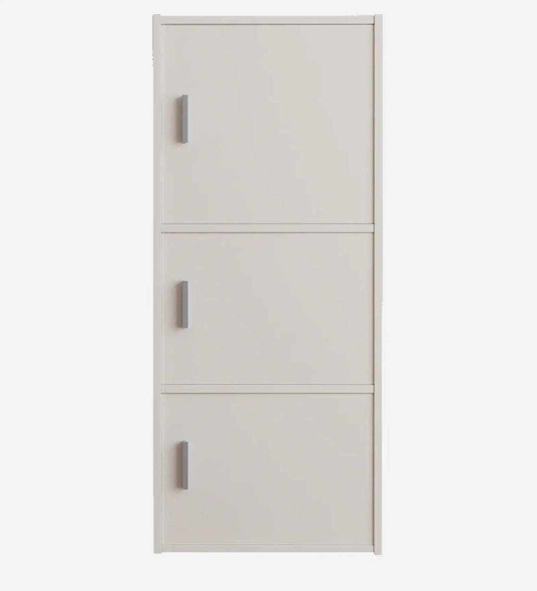 OmkarWood Prestige 3-Tier File Cabinet – White Elegance Series