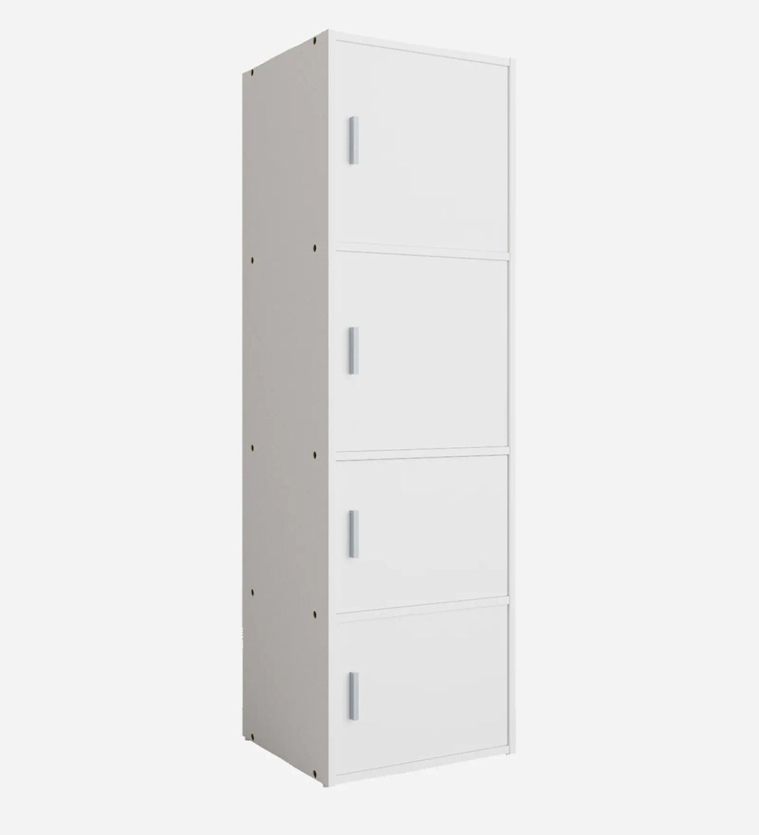 OmkarWood Prestige 4-Tier File Cabinet – White Elegance Series