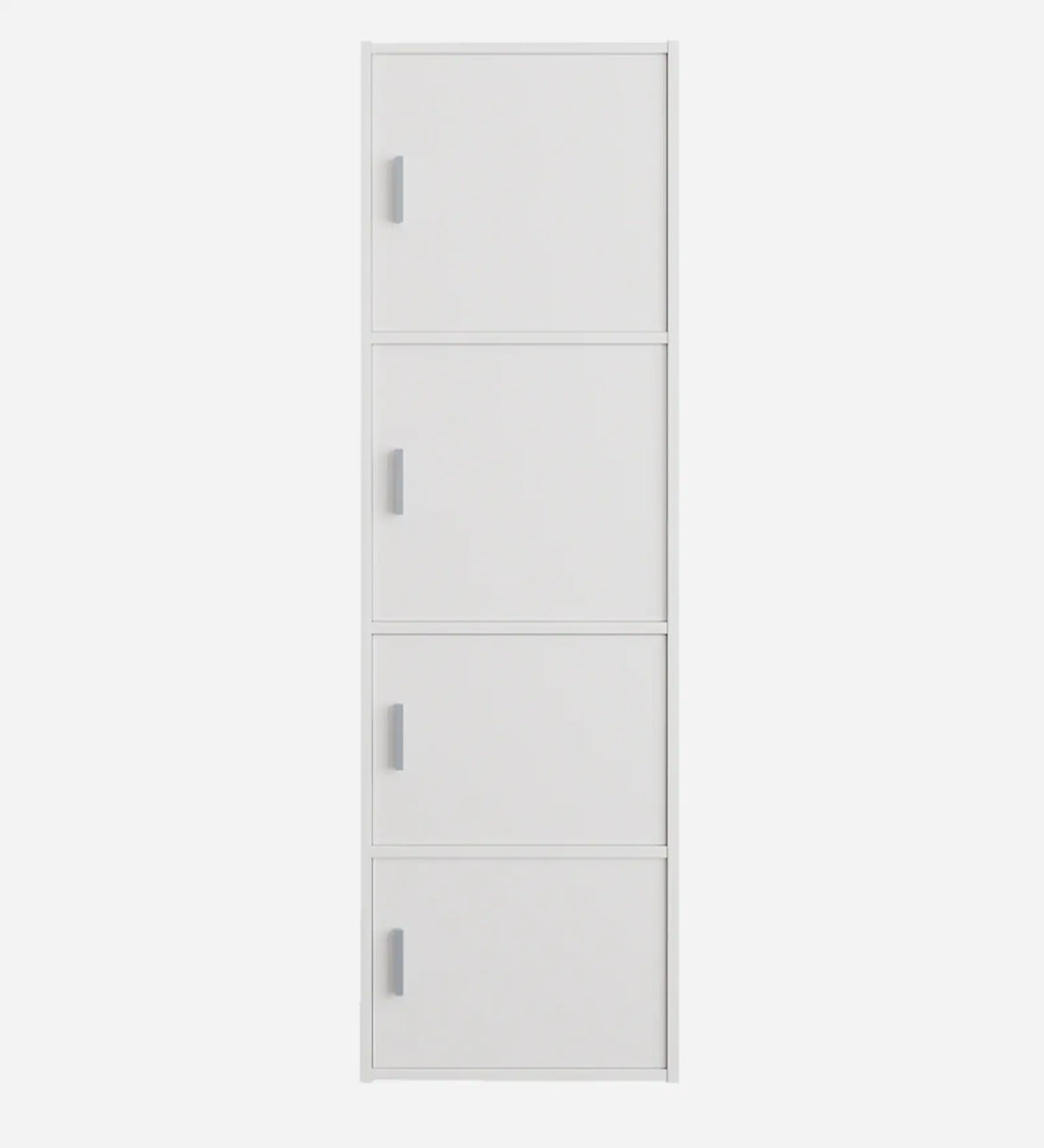 OmkarWood Prestige 4-Tier File Cabinet – White Elegance Series