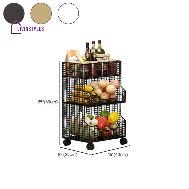 Albina Stainless Steel Frame Storage Shelves