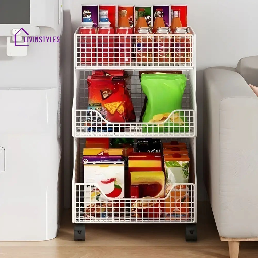 Albina Stainless Steel Frame Storage Shelves