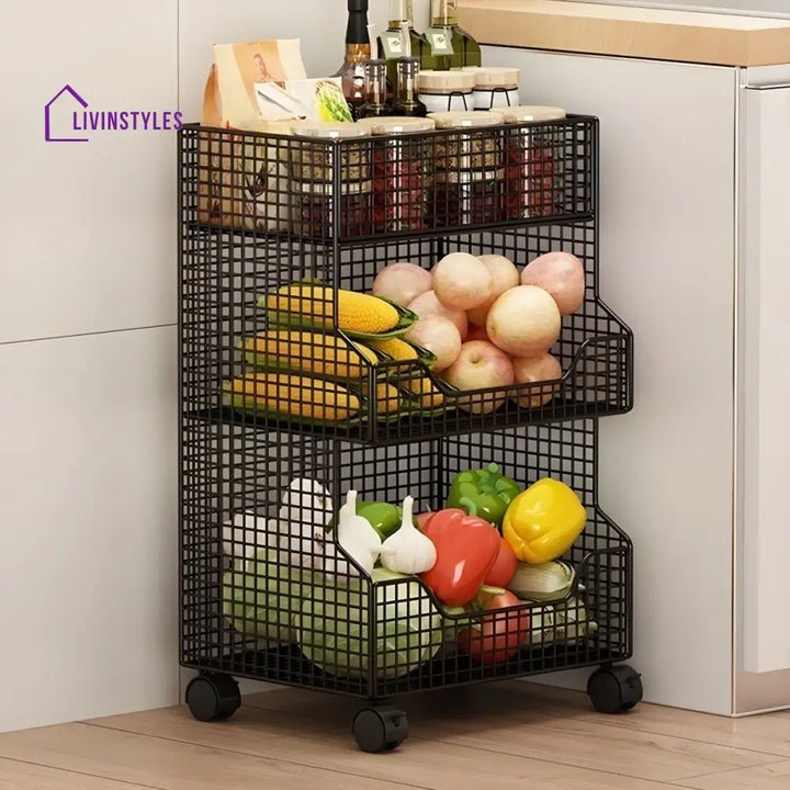Albina Stainless Steel Frame Storage Shelves
