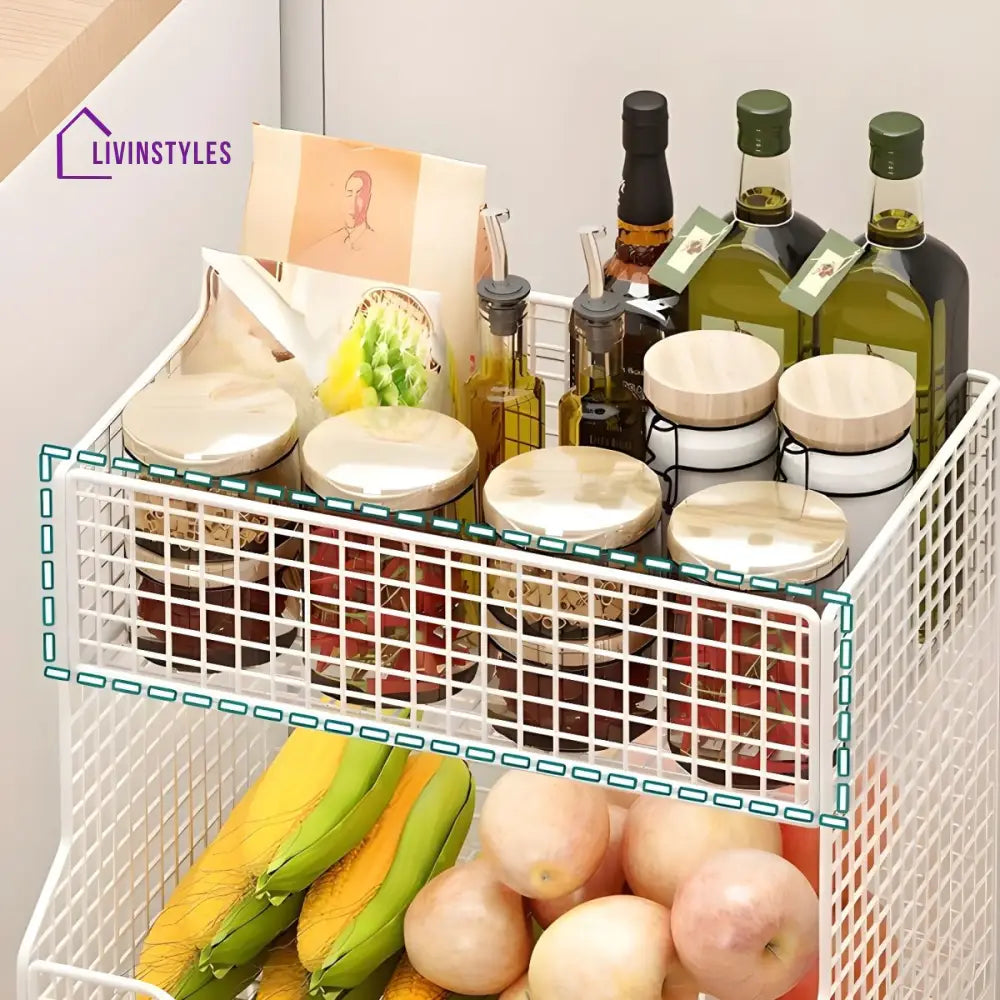 Albina Stainless Steel Frame Storage Shelves