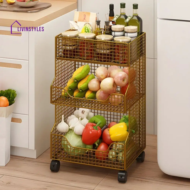 Albina Stainless Steel Frame Storage Shelves