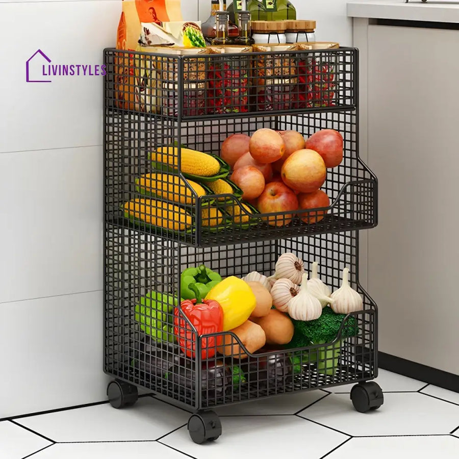 Albina Stainless Steel Frame Storage Shelves