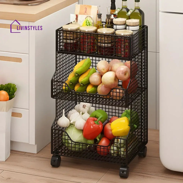 Albina Stainless Steel Frame Storage Shelves