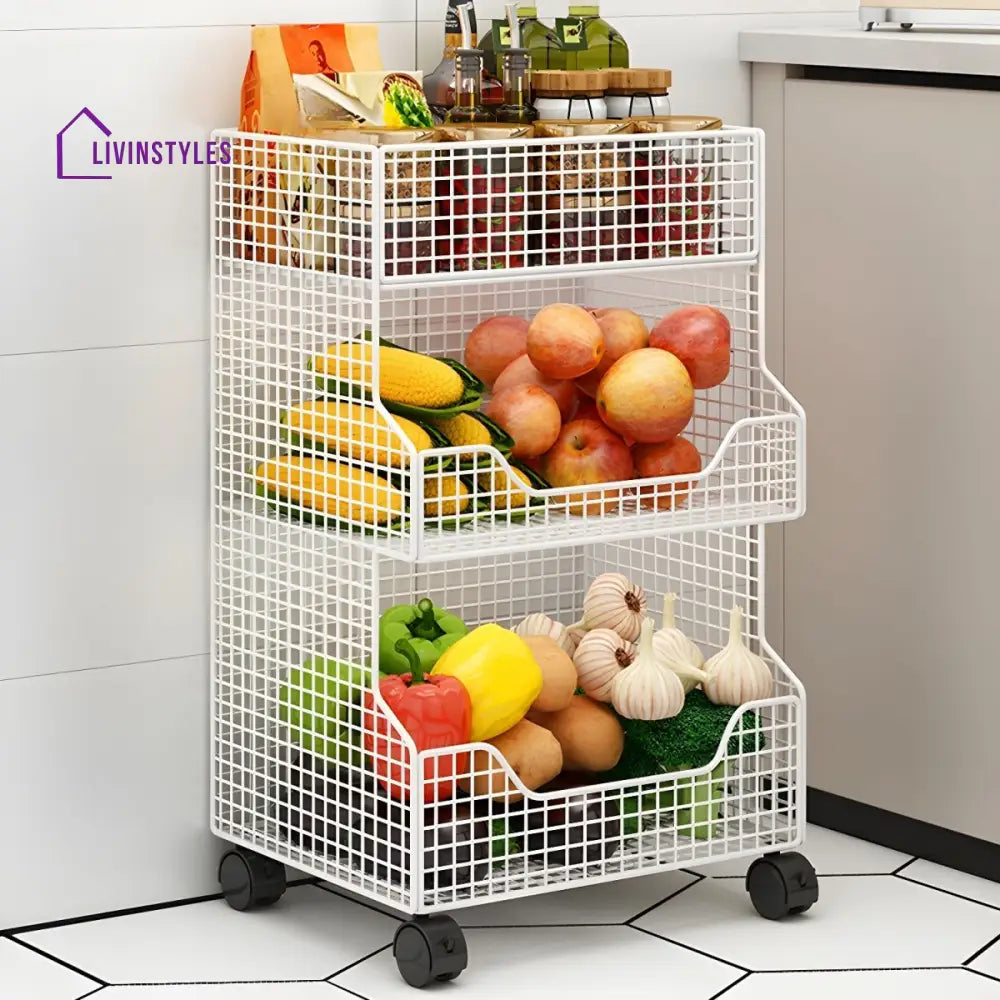Albina Stainless Steel Frame Storage Shelves
