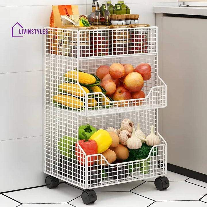 Albina Stainless Steel Frame Storage Shelves