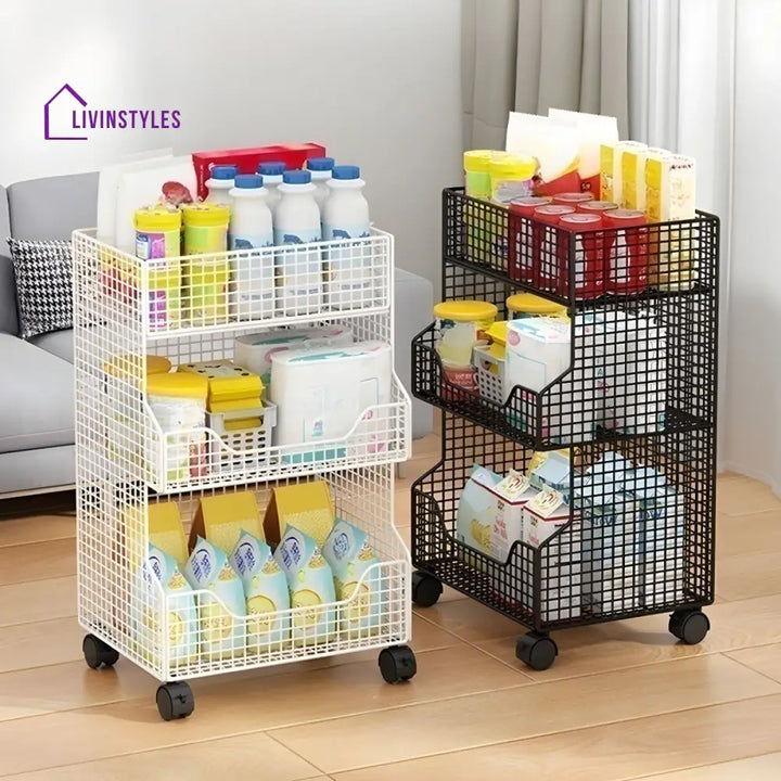Albina Stainless Steel Frame Storage Shelves