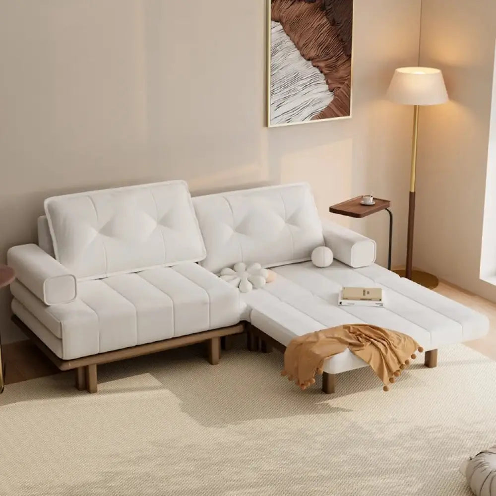 Aleeza Solid Wood Sofa Come Bed for Living Room