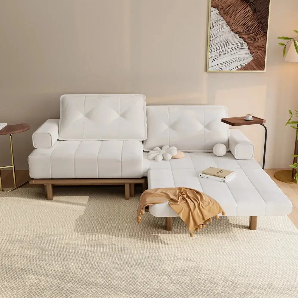 Aleeza Solid Wood Sofa Come Bed for Living Room