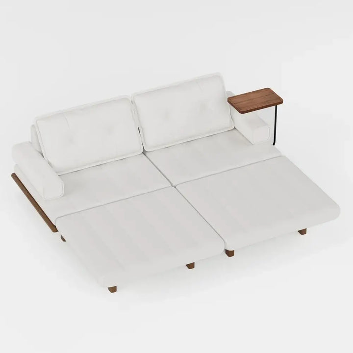Aleeza Solid Wood Sofa Come Bed for Living Room