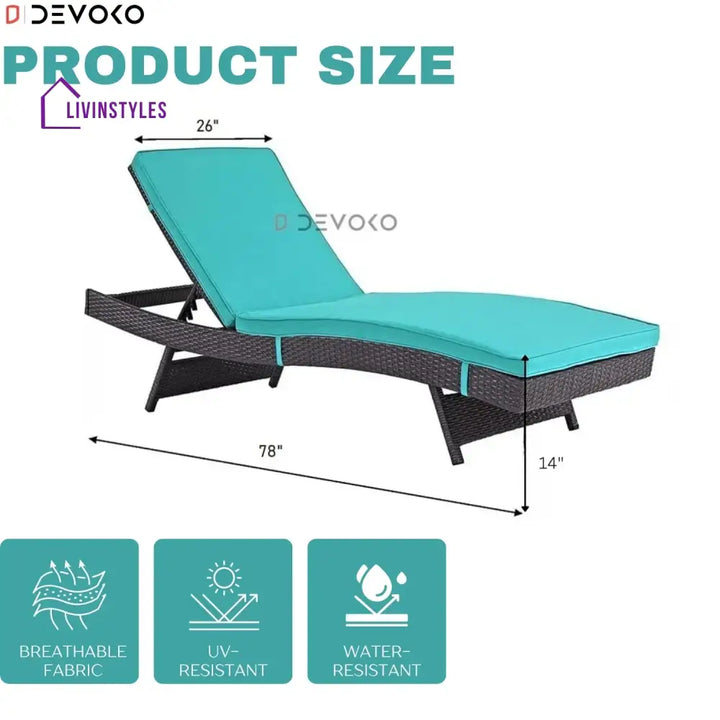 Aleida Outdoor Rattan Wicker Chaise Lounger For Poolside - Lounger Set
