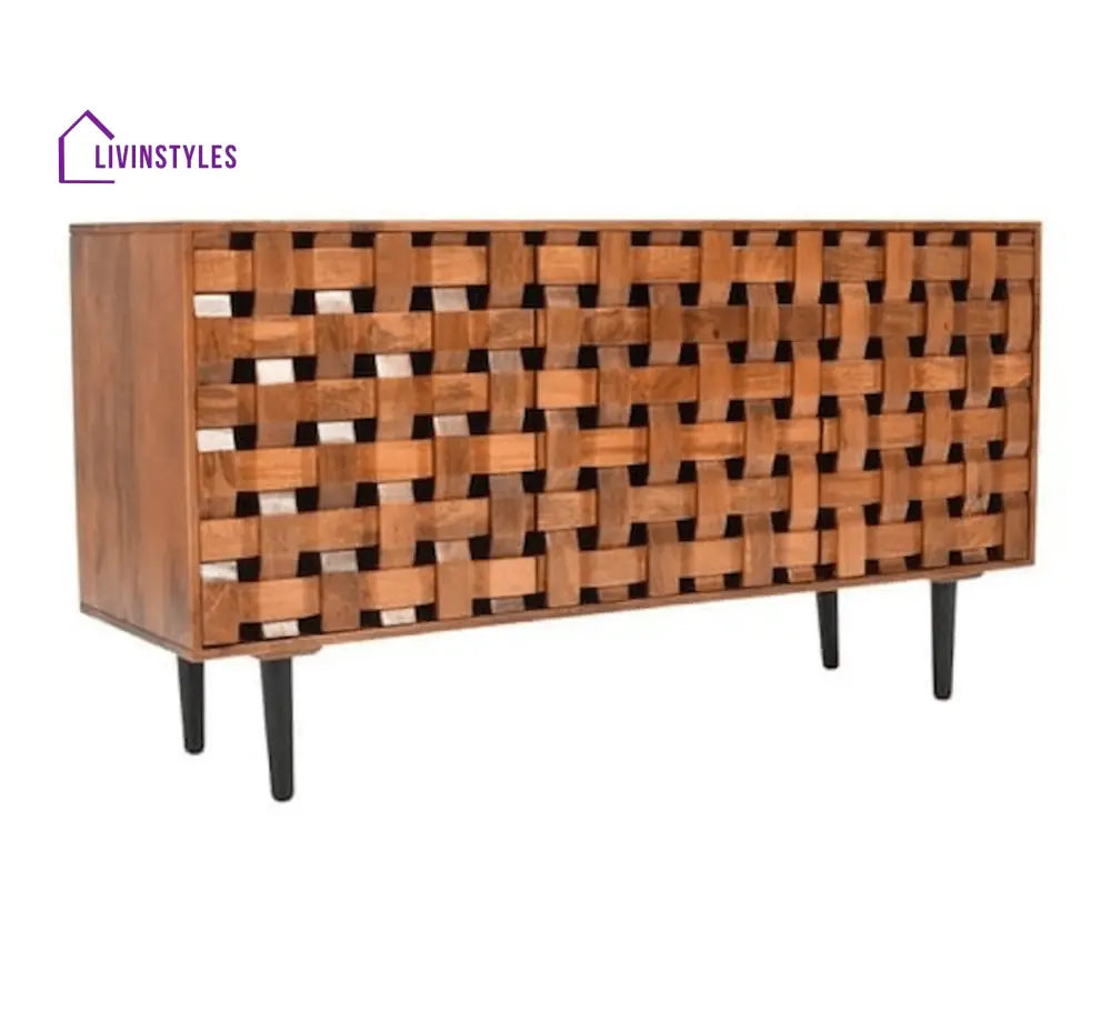 Alejandra Woven Wooden 60’’ Sideboard Sideboards