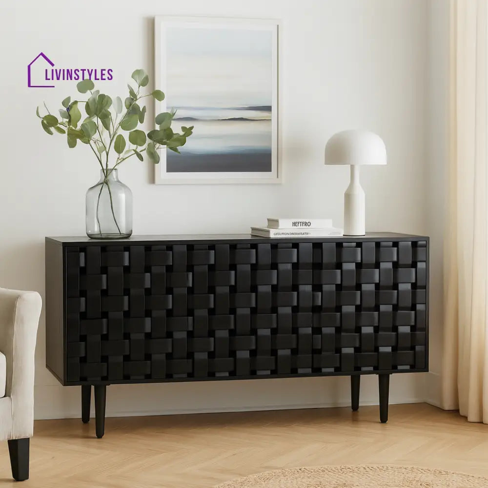 Alejandra Woven Wooden 60’’ Sideboard Sideboards
