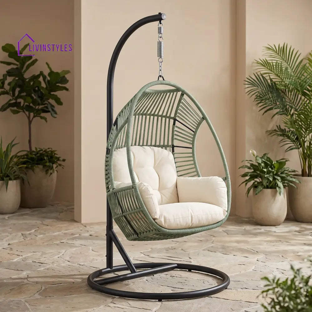 Aleksander Premium MS Frame with Powder Coated Outdoor Swing Chair with Stand