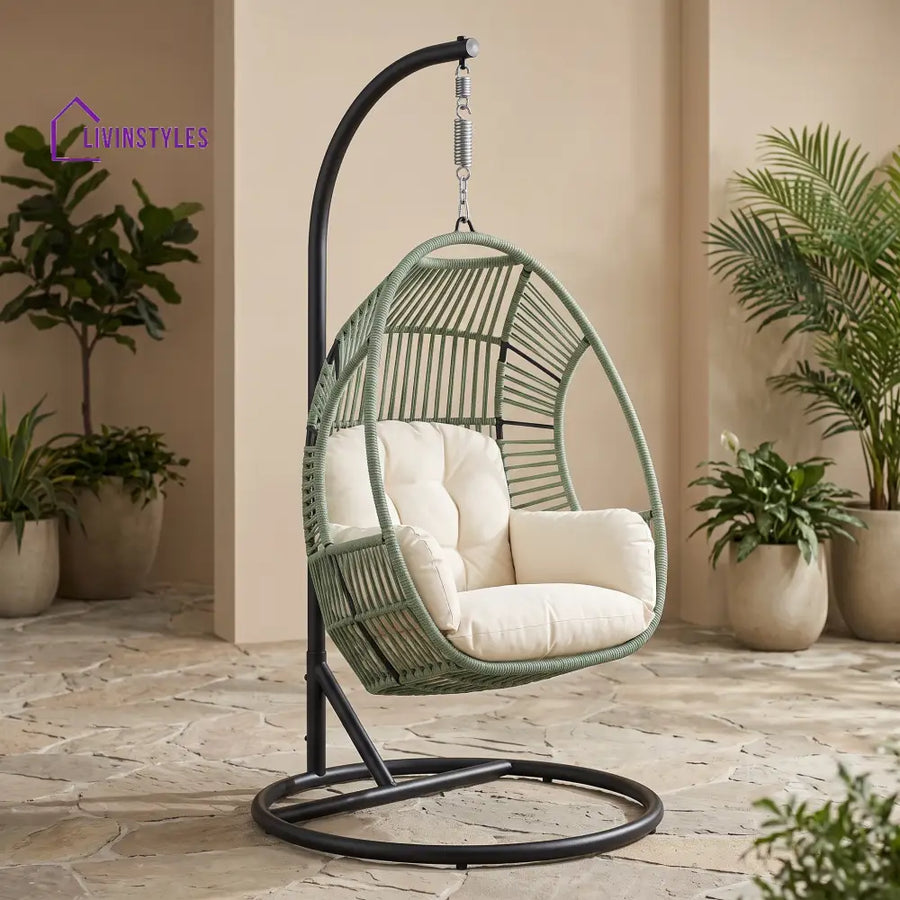Aleksander Premium MS Frame with Powder Coated Outdoor Swing Chair with Stand