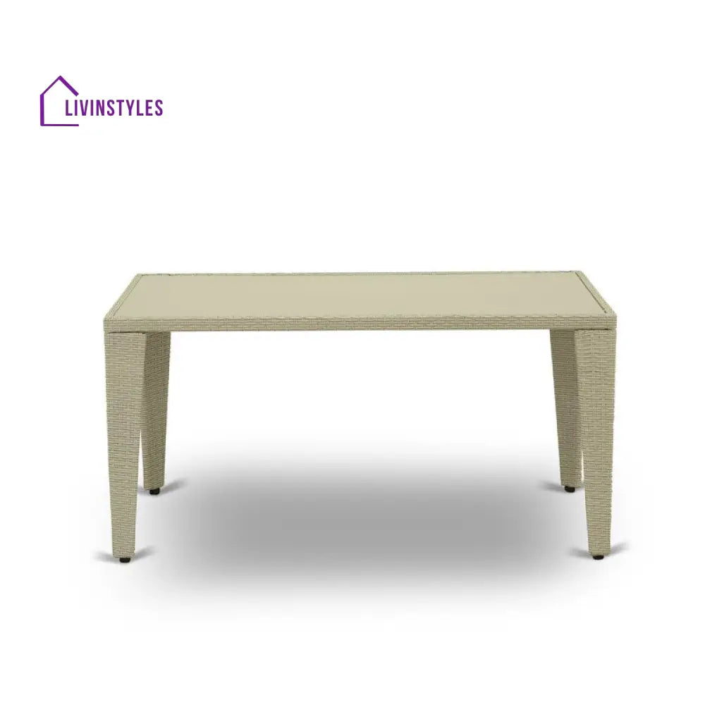 Alessandro Outdoor Patio Dining Set 4 Chairs and 1 Table (Cream) - Dining sets