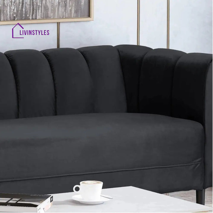 Alevtina 3 Seater Sofa in Green colour for Living Room