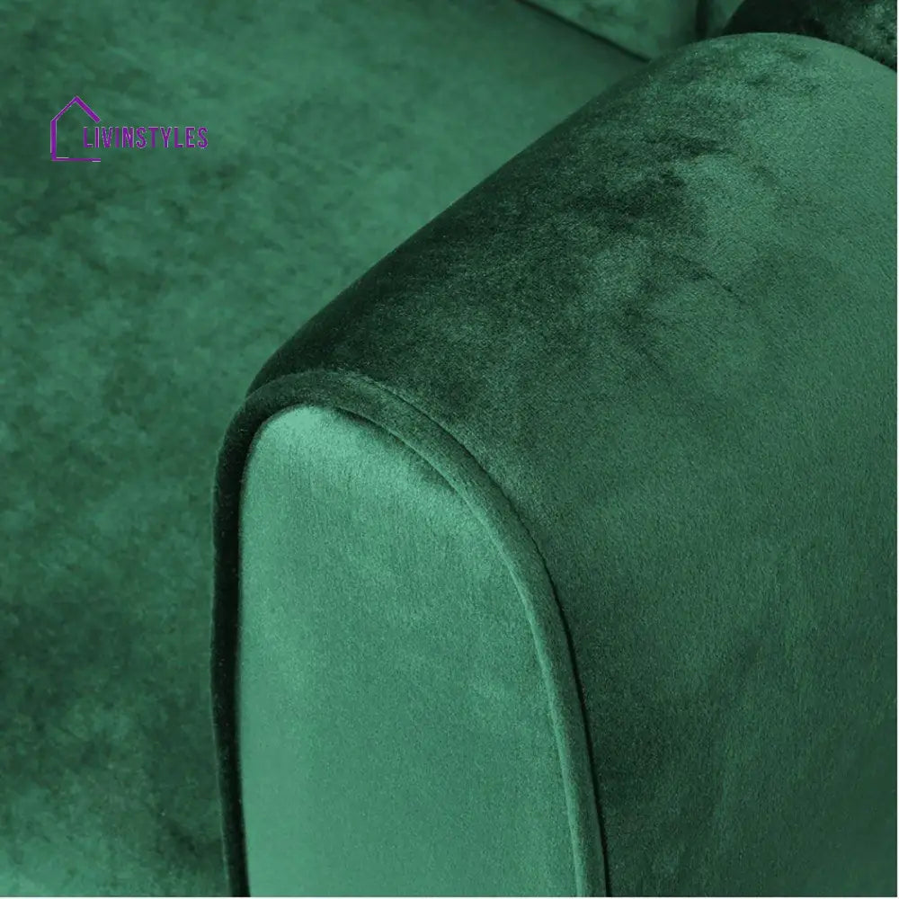 Alevtina 3 Seater Sofa in Green colour for Living Room