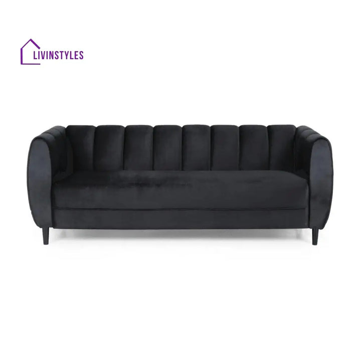 Alevtina 3 Seater Sofa in Green colour for Living Room