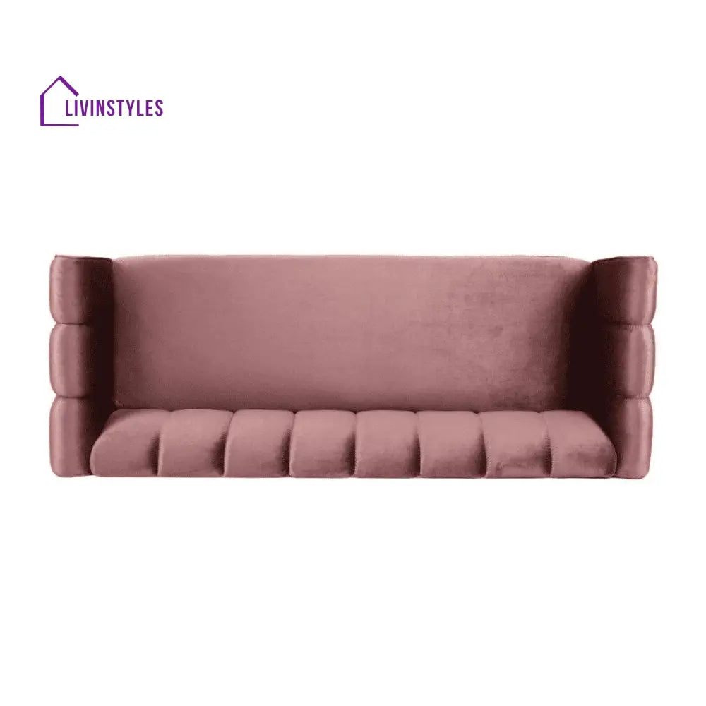 Alevtina 3 Seater Sofa in Green colour for Living Room